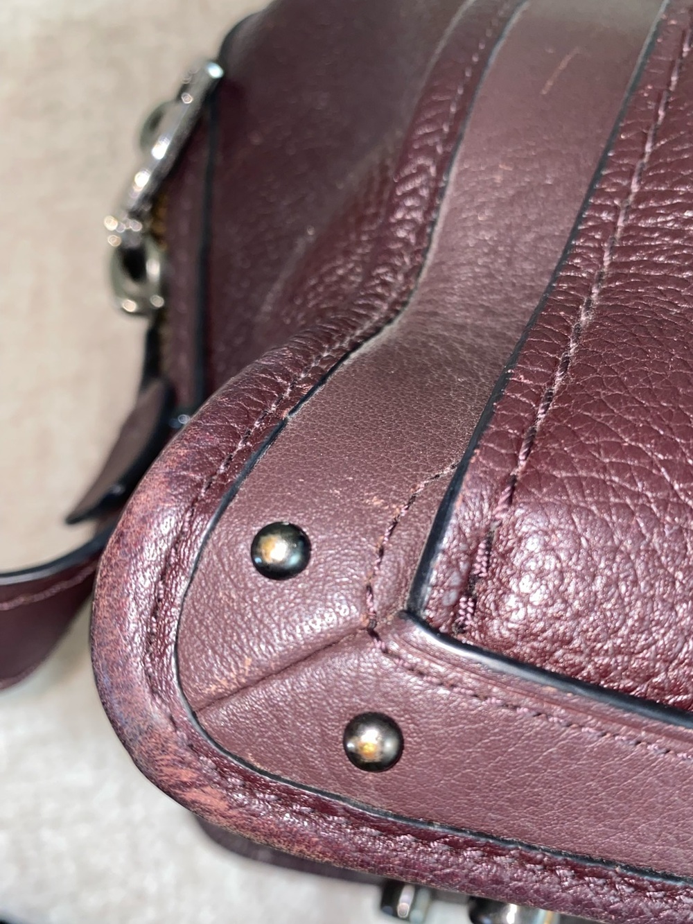 Authentic Coach Dreamer Satchel in Oxblood Burgundy Luxury - Picture 5 of 16